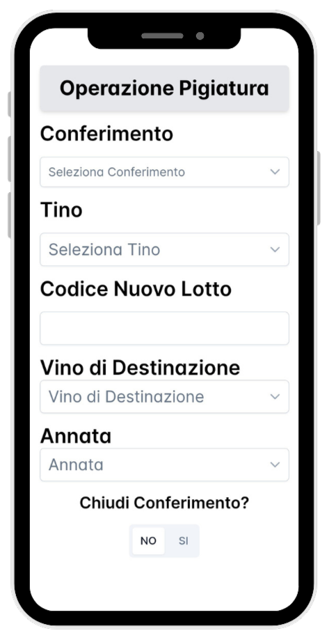 XWine utilizzo da smartphone in cantina